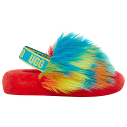 Boys' Preschool - UGG Fluff Yeah Slides - Tie Dye/Tie Dye