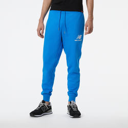 Men's - New Balance Essential Stacked Logo Sweatpants - Royal Blue