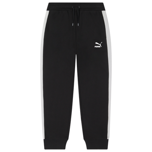 

Boys PUMA PUMA T7 Track Pants - Boys' Grade School Black/White Size M