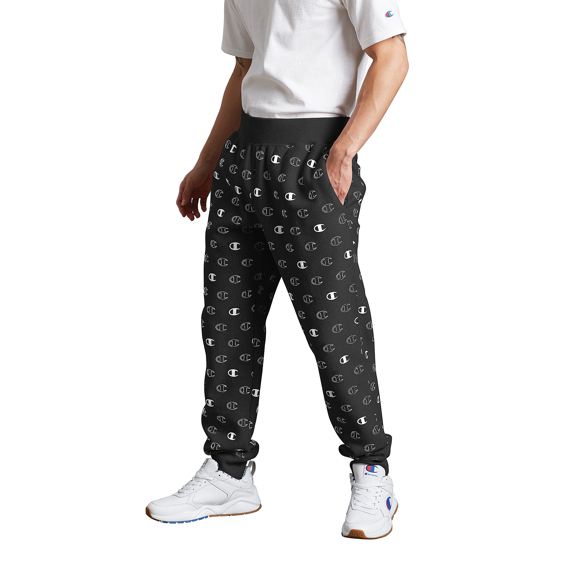 champion reverse weave aop jogger pants