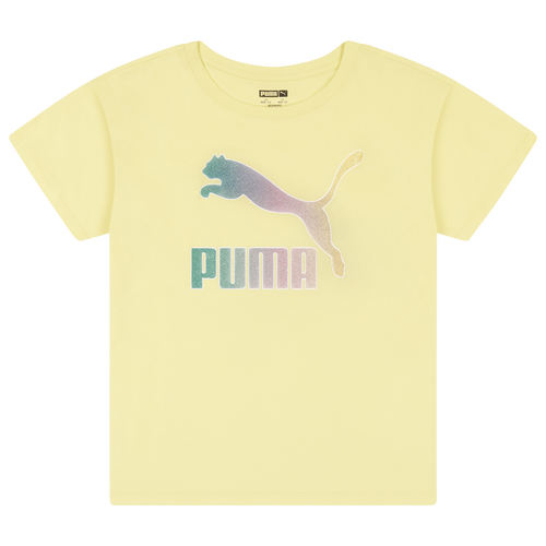 

Girls PUMA PUMA Floral Logo T-Shirt - Girls' Grade School Yellow Size XL