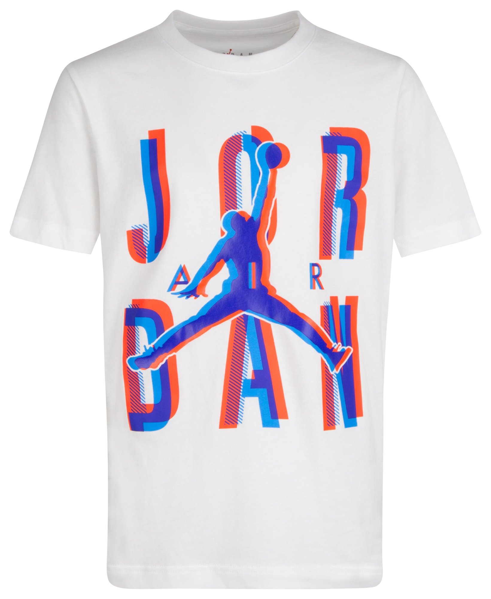 blue and pink jordan shirt