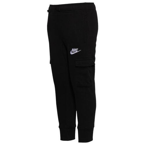 Nike Boys Preschool   Club Fleece Cargo Pants In Black/black