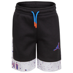 Boys' Preschool - Jordan Space Glitch Fleece Short - Black/White