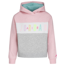 Girls' Preschool - Jordan Sweets & Treats Boxy Pullover Hoodie - Pink/Gray/White