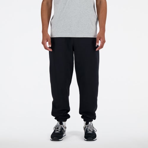 

New Balance Mens New Balance Sport Essentials Fleece Jogger - Mens Black/White Size L