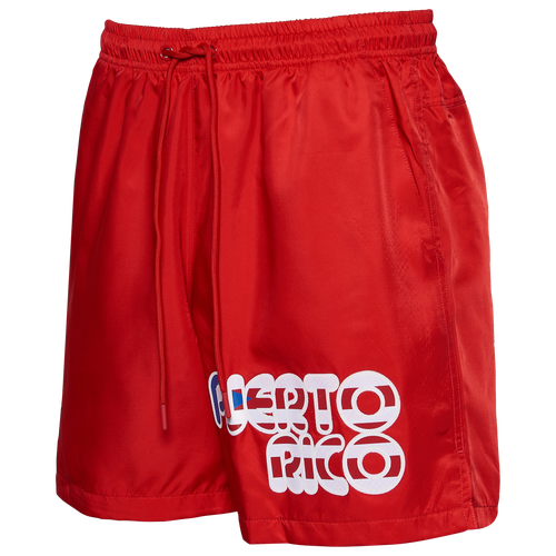 

Pro Standard Mens Puerto Rico Pro Standard Puerto Rico Classic Woven Shorts - Mens Red Size L