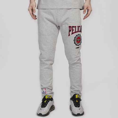 

Pro Standard Mens Pro Standard Pelicans Crest Emblem Fleece Sweatpant - Mens Gray Size L