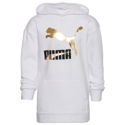 Boys' Grade School - PUMA Classic Cotton Hoodie - White/Gold