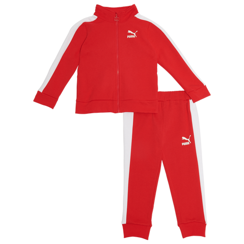 

Boys PUMA PUMA Fleece Track Set - Boys' Toddler Red/White Size 2T