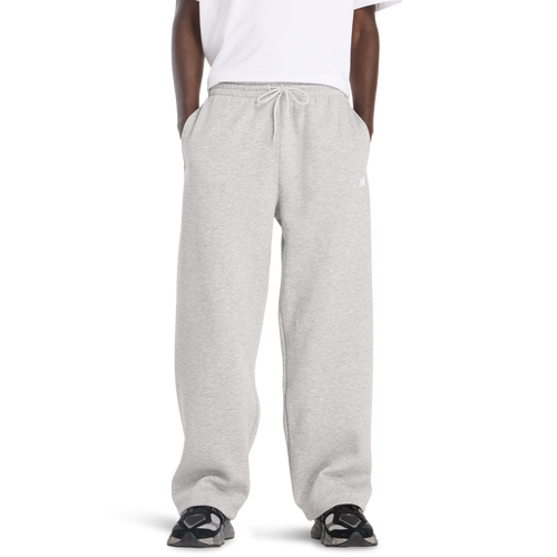 New Balance Mens  Sport Essentials Open Hem Fleece Pants In Gray
