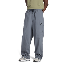 Men's - New Balance Cotton Twill Cargo Pants - Grey/Black