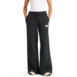 Women's - New Balance Linear Heritage Fleece Wide Leg Pants - Black