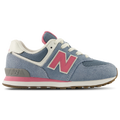 New Balance 574 Lace - New Balance Zinc Blue/Pink Eraser