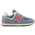 New Balance 574 Lace - Girls' Preschool Zinc Blue/Pink Eraser