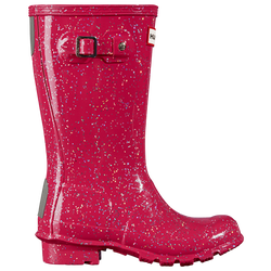 Girls' Preschool - Hunter OG Giant Glitter Boot - Red/Red