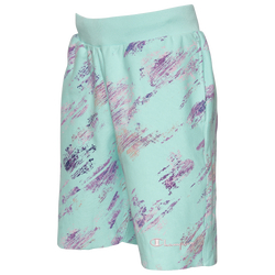 Men's - Champion Reverse Weave AOP Shorts - Crayon Blur Ice Fall/Purple/Pink