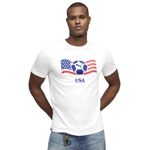  - PUMA Fanpack Shortsleeve Tee - White/Navy