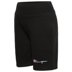 Boys' Preschool - Champion Heritage Premium Fleece Short - Black/Black