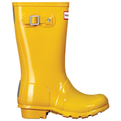 Girls' Preschool - Hunter Original Gloss Boot - Yellow/Yellow