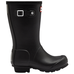 Girls' Preschool - Hunter Original Gloss Boot - Black/Black