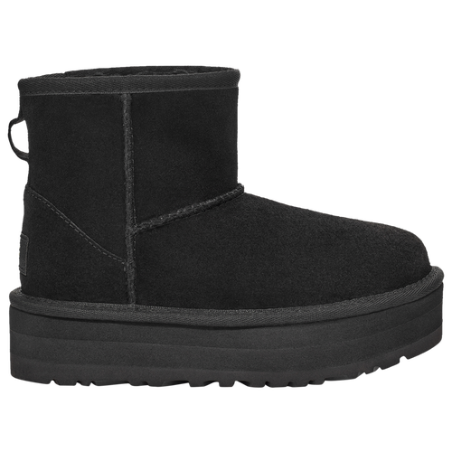 Shop Ugg Girls Preschool   Classic Mini Platform In Black/black