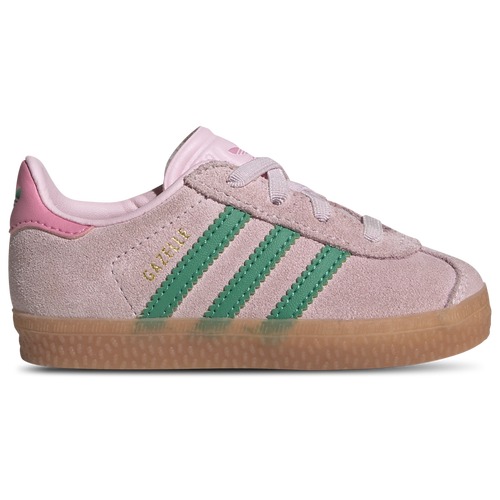 GIRLS - adidas Originals Gazelle  - Clear Pink/Court Green Gum