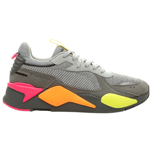 

PUMA Mens PUMA RS-X Highlighter - Mens Shoes Grey/Pink/Yellow Size 08.0