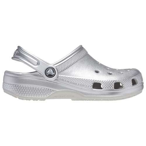 

Crocs Girls Crocs Classic Metallic Clogs - Girls' Preschool Shoes Silver Metallic Size 13.0