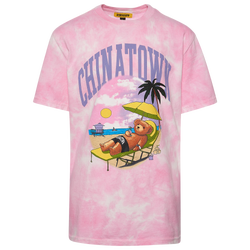 Boys' Grade School - Chinatown Market Beach Bear T-Shirt - Pink/White