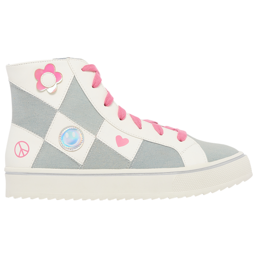 

Girls Preschool Steve Madden Steve Madden JPatch - Girls' Preschool Shoe White/Denim/Pink Size 03.0