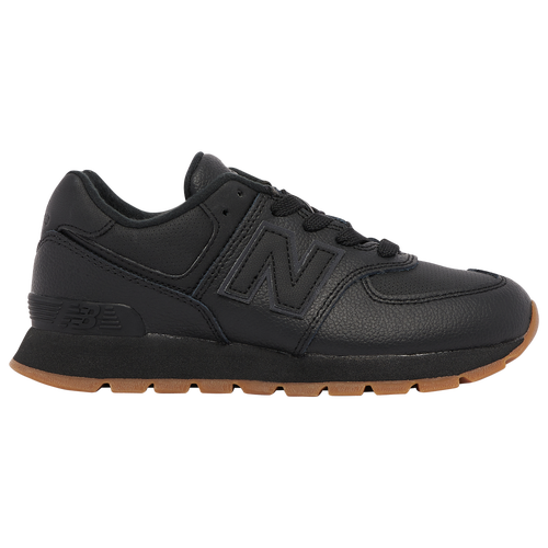 

New Balance Boys New Balance 574 Classic - Boys' Preschool Shoes Black/Black/Gum Size 12.0