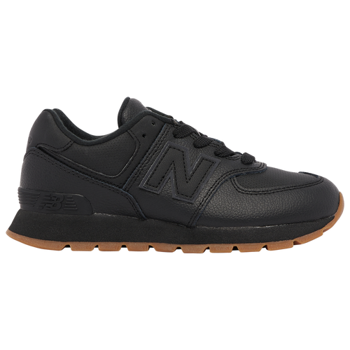 

New Balance Boys New Balance 574 Classic - Boys' Preschool Running Shoes Black/Black/Gum Size 2.5