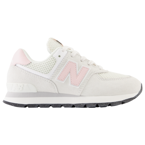 

New Balance Girls New Balance 574 Classic - Girls' Preschool Shoes Gray/Pink Size 02.5