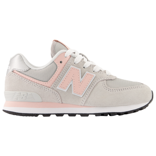 

New Balance Boys New Balance 574 Core - Boys' Preschool Running Shoes Pink/Gray Size 12.0