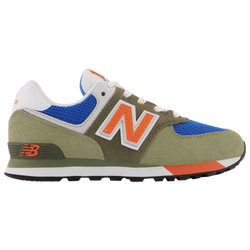 Boys' Preschool - New Balance 574 - Green/Orange