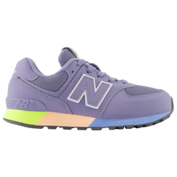 Boys' Preschool - New Balance 574 - Purple/Multi/Gray