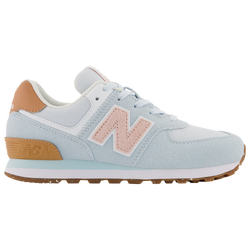 Girls' Preschool - New Balance 574 - Blue/Pink/Brown