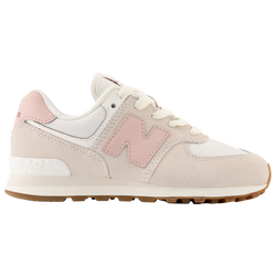 Boys' Preschool - New Balance 574 - White/Tan