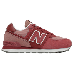 Girls' Preschool - New Balance 574 - Red/Henna