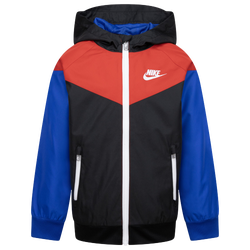 Boys' Preschool - Nike Windrunner Jacket - Black/University Red
