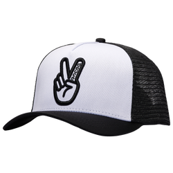 Adult - Deuce Peace Trucker Hat - White/Black