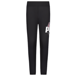 Girls' Grade School - PUMA Butterfly Logo Leggings - Purple/Black