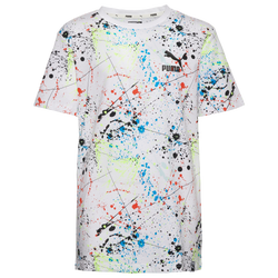 Boys' Grade School - PUMA Splatter AOP T-Shirt - White