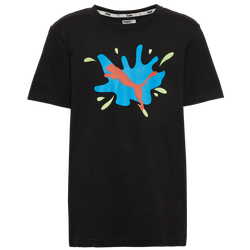 Boys' Grade School - PUMA Splash Logo T-Shirt - Black/Blue