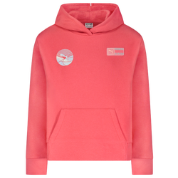 Girls' Grade School - PUMA Logo Hoodie - Black/Pink