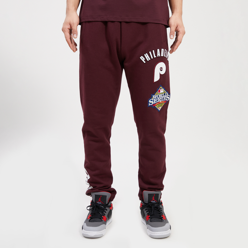 

Pro Standard Mens Pro Standard Phillies Stacked Fleece Joggers - Mens Red/Red Size 3XL
