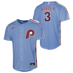 Boys' Grade School - Nike MLB Phillies Kids Away Jersey - Blue