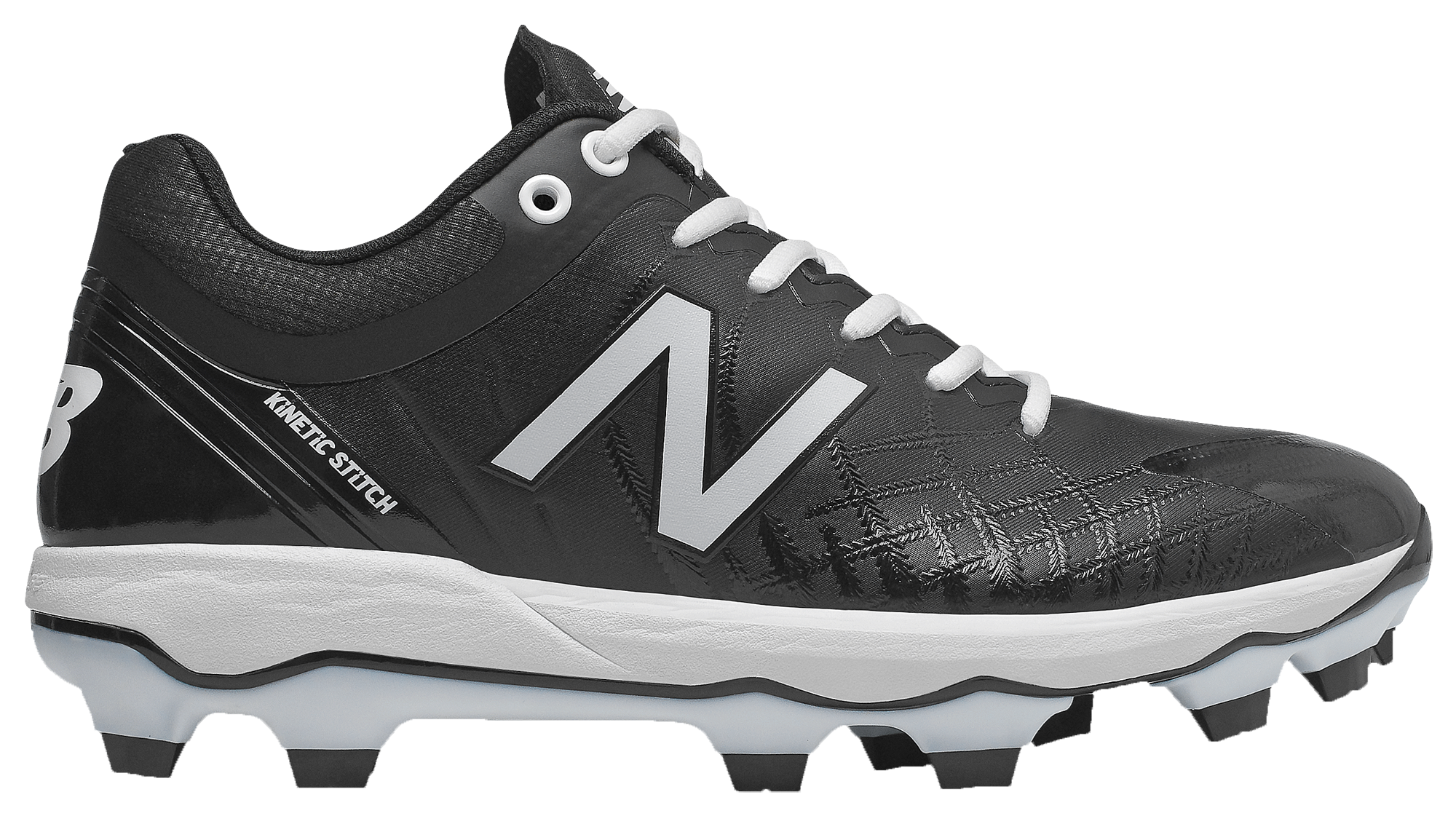 black and white new balance cleats