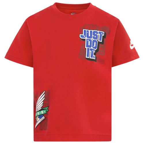 

Nike Boys Nike Step Up Your Game Short Slv T-Shirt - Boys' Preschool University Red/Blue Size 5